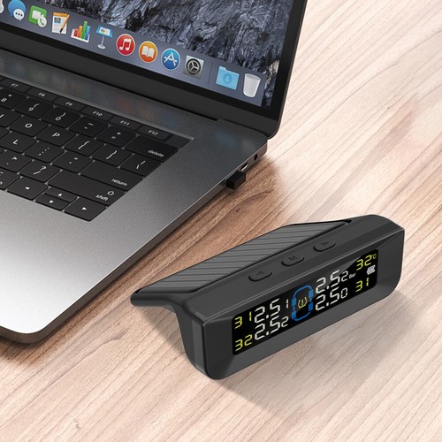 Solar Power Smart Car TPMS LCD Display Car Tyre Pressure Monitor High Precision - Bild 7 von 15