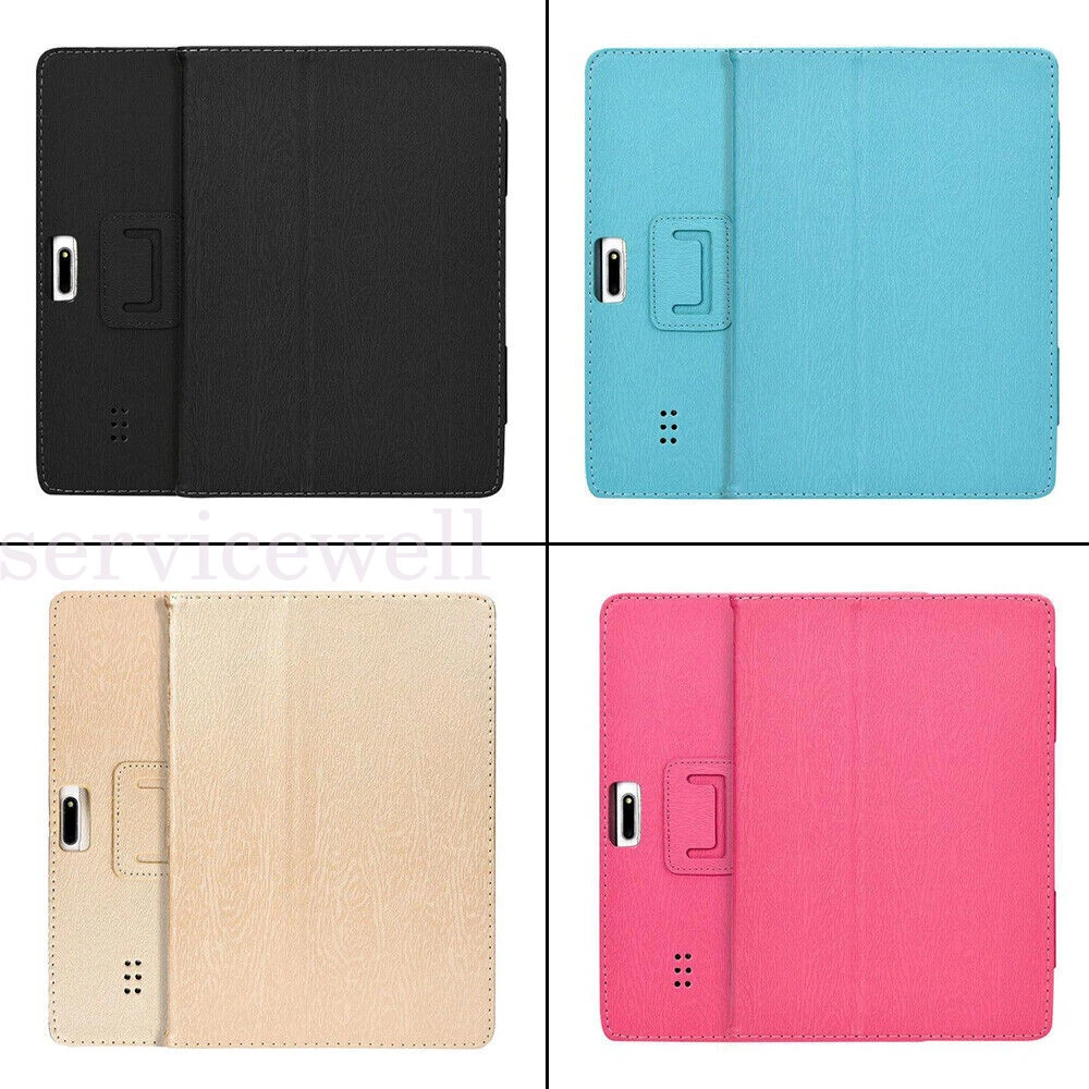 Universal Leather Case Cover Flip Stand Wallet For 10.1 Inch Android Tablet
