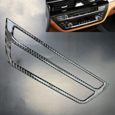 Real Carbon Fiber CD Radio Panel Trim Cover Fits 17-23 G30 G32 540i M550i 640iGT
