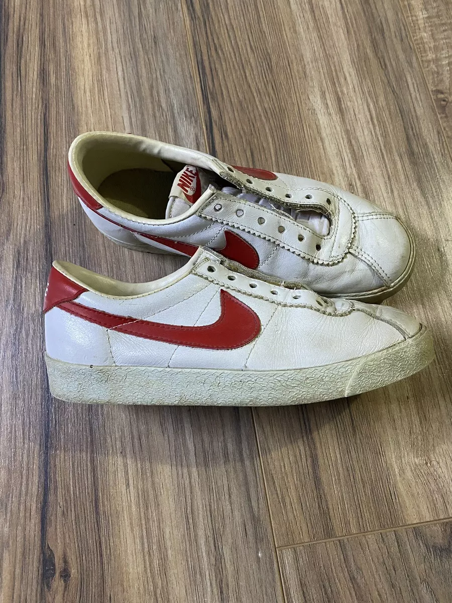 80s Vtg Bruin Marty Mcfly White Red Shoes US 4 | eBay