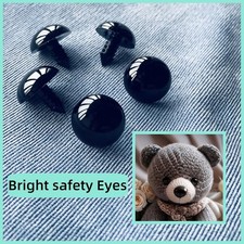 320Pcs 18mm Safety Eyes and Washers 18 mm Safety Eyes for Crocheting Black Bi...