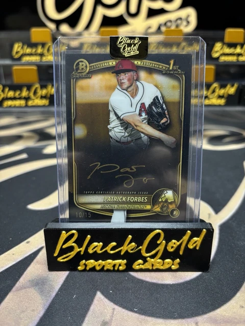 Patrick Forbes 2025 Bowman Draft Chrome Gold Ink Auto 1st CPA-PF /15 Diamondback