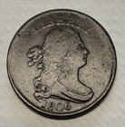 Photo of a 1806-P Half Cent from an eBay listing that sold on Jun 29, 2026