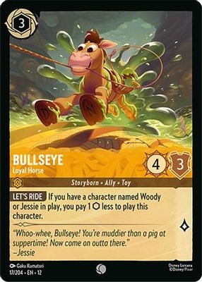 Bullseye - Loyal Horse 17/204 Common Wilds Unknown Lorcana Near Mint