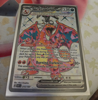 Charizard ex 215/197 Obsidian Flames Tera Full Art Holo Ultra Rare English 2023