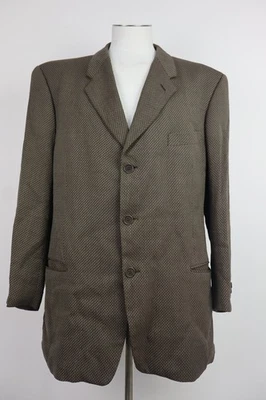 Giorgio Armani Blazer Giacca Homme Tg 44 Jacket Man Laine Vierge Vintage - Photo 1/4