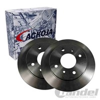2X Ackoja Bremsscheiben 258Mm Voll Hinten Passend FüR Nissan Almera Primera |