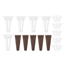 15 Pcs Hydroponic Grow Basket Starter Kit with Plant Pot Lids and Sponge 0.54 per sponge