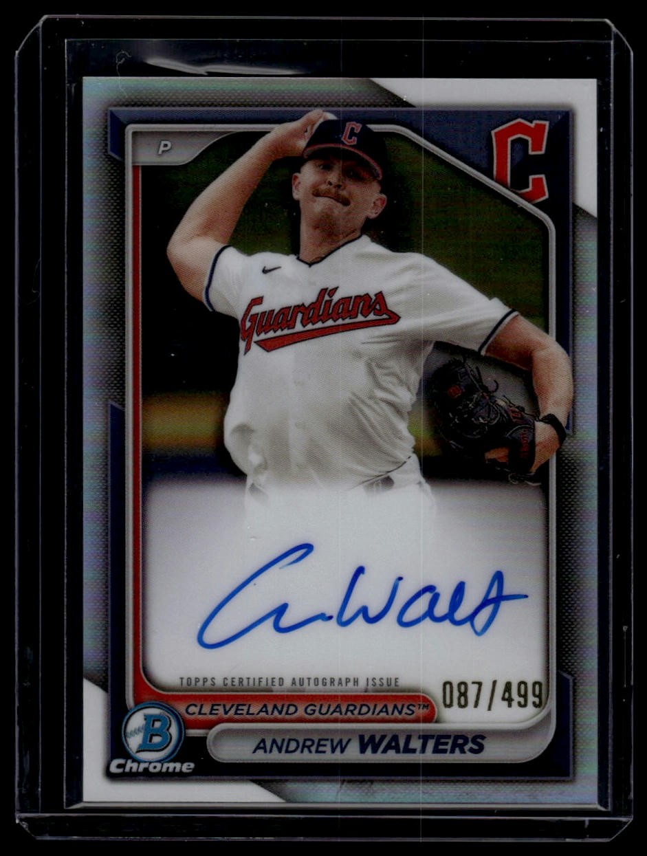 2024 Bowman Chrome #CPA-AW Andrew Walters Prospect Autographs Refractors #/499