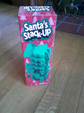 Christmas Game Tree Stack-Up Wood Blocks Stacking Building Tower Kids 6 Holiday