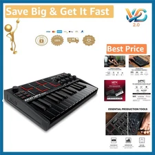 Native Instruments MPK Mini MK3 25-Key USB MIDI Controller with Pads & Software