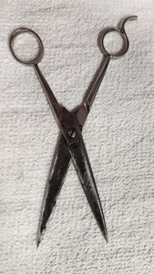 Wiss Barber Scissors Crucible Steel USA 🇺🇸 457 1/2 Salon Shears Vintage