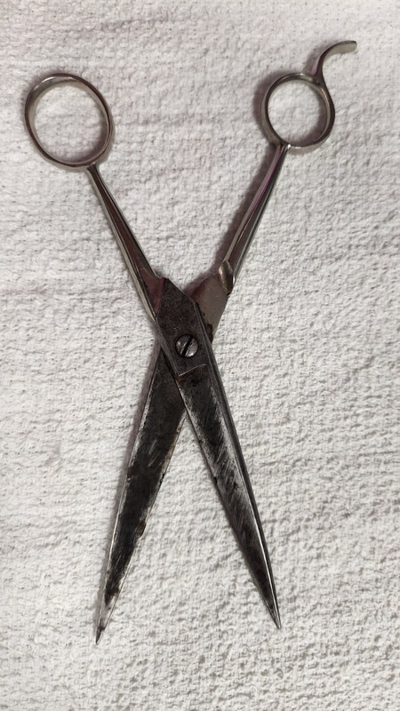 Wiss Barber Scissors Crucible Steel USA 🇺🇸 457 1/2 Salon Shears Vintage