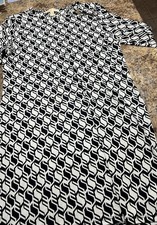 Women’s MICHAEL KORS Dress With Black & White Geometric Pattern Size Large