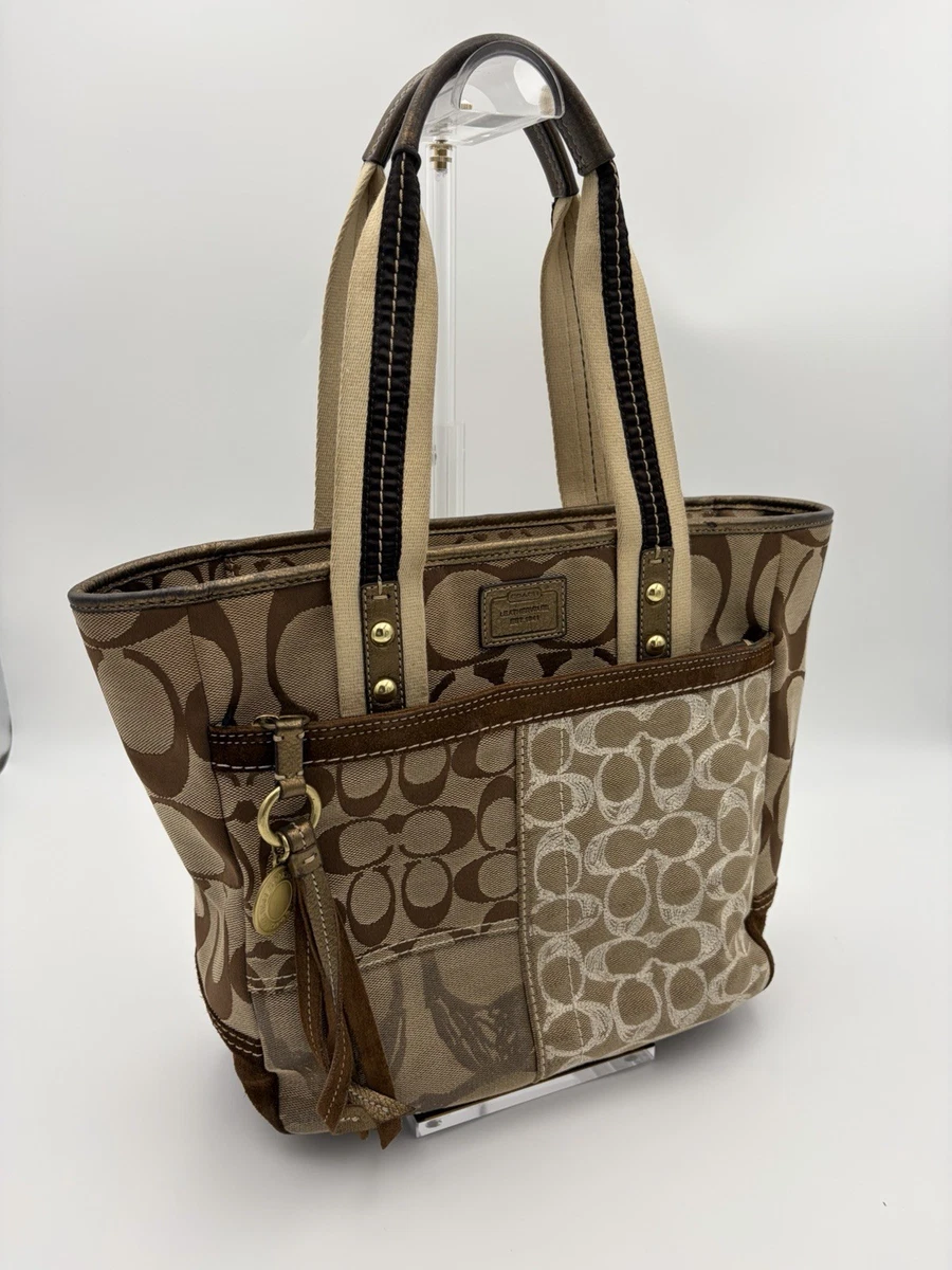 バッグ Coach Tote Bag Patchwork Brown Coach Patchwork Tote Brown Bags & Handbags for Women for sale | eBay