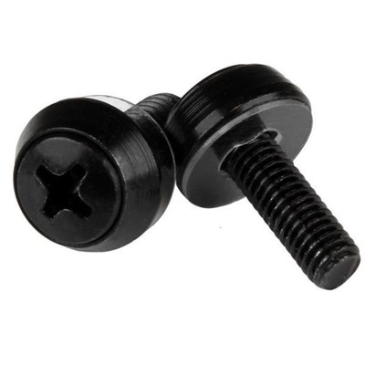 StarTech.com M5 x 12mm Schrauben und Käfigmuttern 50er Pack Schwarz