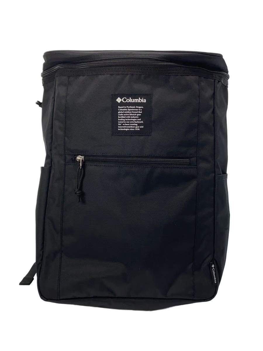 Columbia Backpack, Polyester, Black, Solid Color,… - image 1