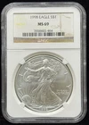 NGC MS69 1998 US American Silver Eagle One Dollar Coin-464