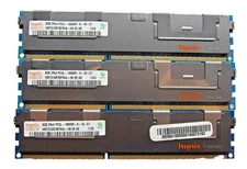 24GB (3x 8GB) Hynix HMT31GR7BFR4A-H9 2Rx4 PC3L-10600R ECC Server RAM