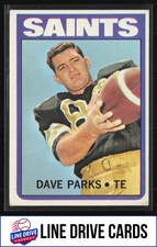 1972 Topps #14 Dave Parks New Orleans Saints VG