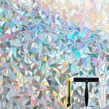 Pickhonk Window Privacy Film Coloring Colored Glass 17.5" 78.7", Clear