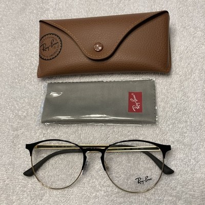 Brand New Authentic Ray Ban Frames RB 6375 black , W/ Case & Cloth