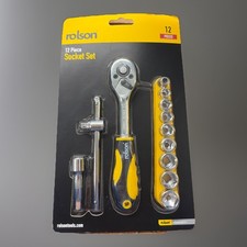 NEW Rolson 12 Piece Socket Set- 5-13mm - BRAND NEW - FREE DELIVERY
