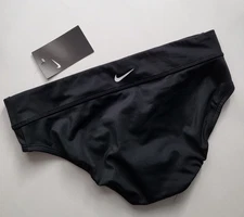 NIKE Womens Swim bikini bottom High Waist Size M Black