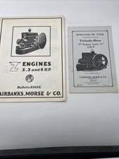 Fairbanks Morse “Z “ Engine Bulletin H245G & 2737A Instructions A+ Condition