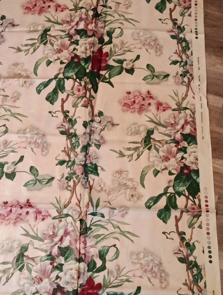 Coupon Tissu d'Éditeur Fleuri Style Anglais  140 x 135 cm  - Photo 4/4