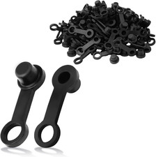 100Pcs Brake Bleeder Cap, 8mm Rubber Grease Fitting Caps Black Bleed Nipple D...