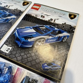 LEGO 8214 Racers: Lamborghini Gallardo LP 560-4 Polizia - Complete (No Decals)