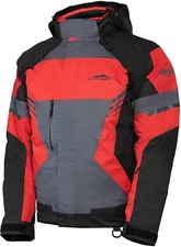 KATAHDIN GEAR KATAHDIN GEAR DAGGER JACKET MENS, BLACK/GREY/RED LARGE 84300604
