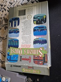 Simon&rsquo;s Quest Castlevania 2 NES Game boxed
