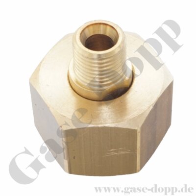 Anschluss Set- Stutzen kurz, Dichtung & Anschlussmutter Argon CO2 W 21,8 x 1/14''
