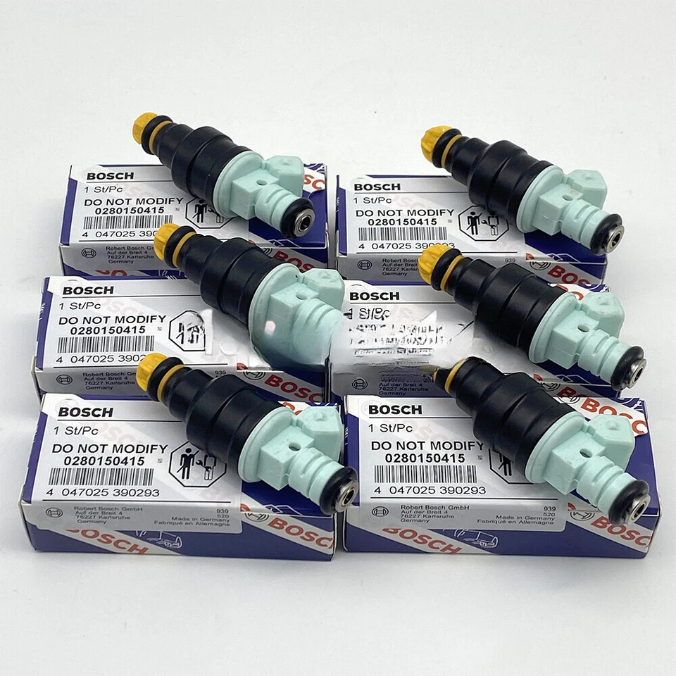 6PCS 0280150415 OEM Fuel Injectors For BMW E36 325i M50 M52 M50B25 M52B25 2.5L Foto 2 de 4