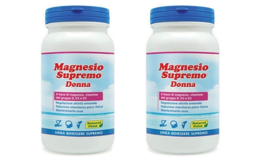NATURAL POINT MAGNESIO SUPREMO DONNA 150 gr ( 2 pezzi)