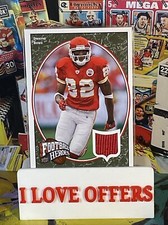 2008 UD FOOTBALL HEROES DWAYNE BOWE GAME USED JERSEY #40 KANSAS CITY CHIEFS CSTR