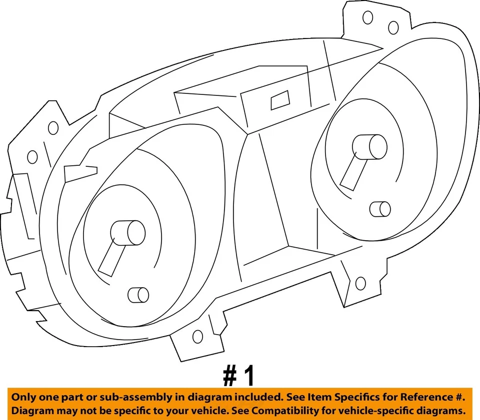 Medidor de velocímetro usado se adapta a: Buick Lacrosse 2012 MPH y KPH opt UMN con identificación híbrida Foto 2 de 3