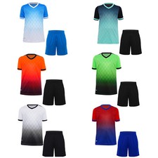 Kids Boys Suit Workout Outfits Elastic Waistband Set Sports V-neck Athletic
