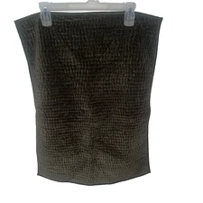 The Company Store Quilted Velvet Single Sham 27x22 Dark Green