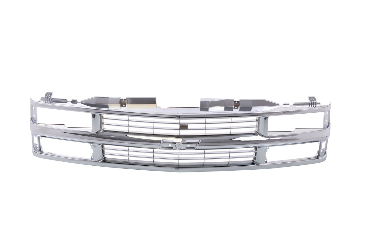 All Chrome Grille w/ Insert For 94 95 96 97 98 Chevy C/K Truck