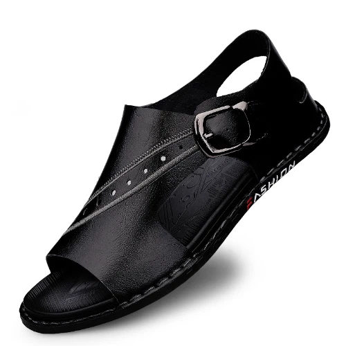 Men's Sandals Fashion Design Leather Casual Summer Shoes  Cool Summer  Footwear  - Image 3 of 4