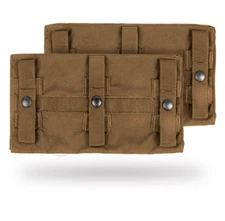 Crye Precision JPC Long Side Armor Plate Pouch Set - Size 1 - Coyote Brown