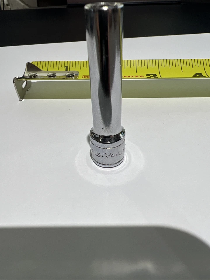S-K USA 1/4" 6 Point 1/4 Deep Socket 41908 - Image 2 of 4