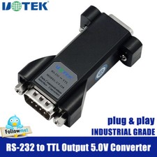 Industrial RS232 to TTL Converter Output 5V COM DB9 Connector RS-232 Adapter