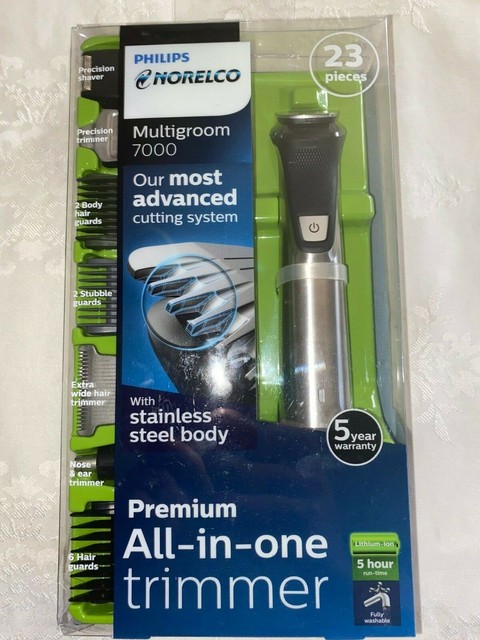 philips norelco multigroom series 7000 23 piece mens grooming kit