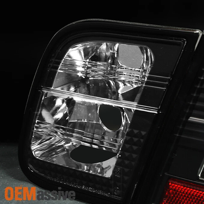 Se adapta a 02-05 E46 Serie 3 4 puertas Sedán Bisel Negro Tubo de Luz Luces Traseras LED Lámparas Foto 3 de 4