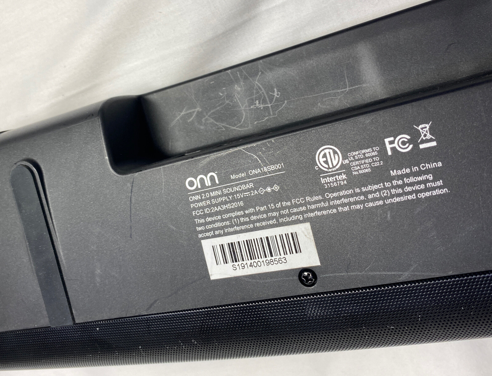 onn 16in soundbar