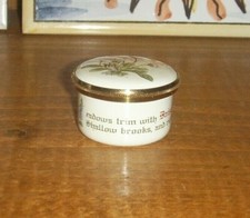 RHS Royal Horticultural Society Screw Top Mini Pill / Trinket Box
